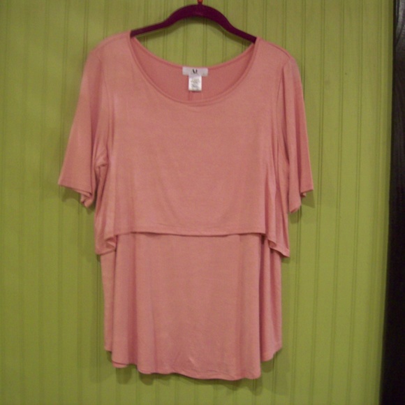 NWT AJ Pink Cheyenne Tiered Top 2XL - Picture 2 of 4